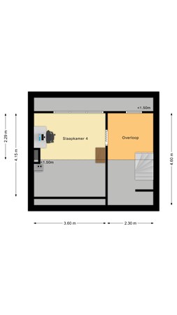 Plattegrond - Prinsenkamp 101, 7681 BD Vroomshoop - Tweede verdieping.jpg